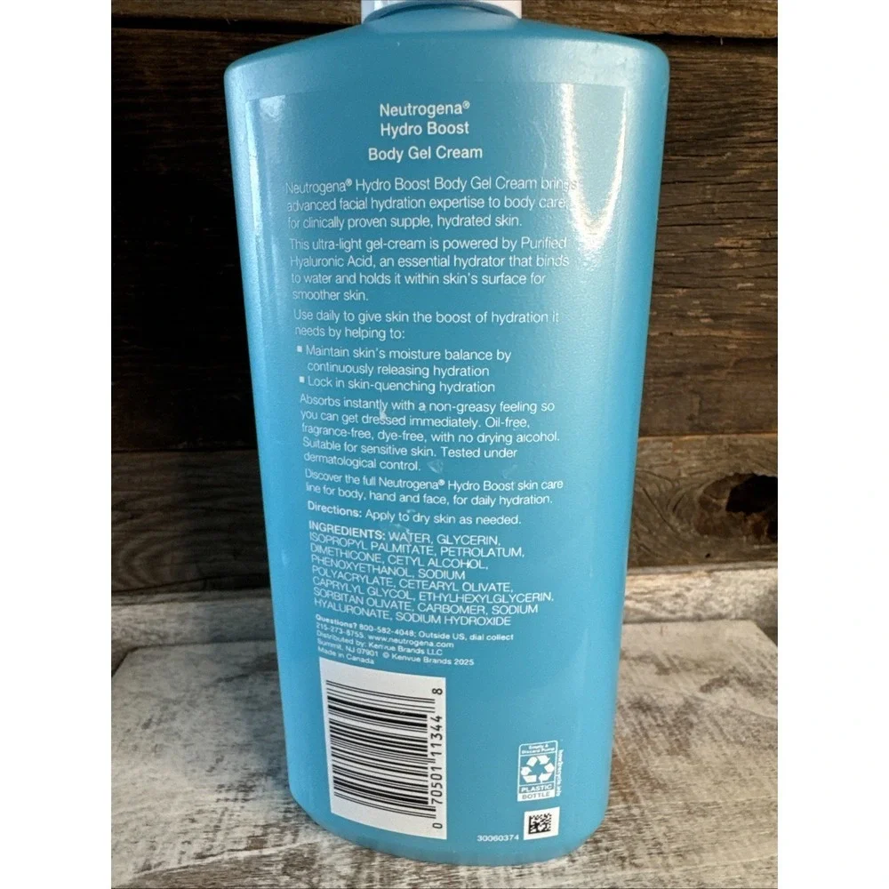 Neutrogena Hydro‎ Boost Body Gel Cream  w/ Hyaluronic Acid 16oz | MSRP = $24